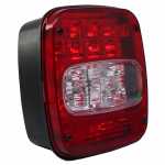 Lanterna traseira bicolor com vigia lado esquerdo Ford Cargo Volkswagen Constellation Delivery Worker