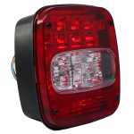 Lanterna traseira bicolor LED bivolt sem vigia lado direito Ford Cargo Volkswagen Constellation Delivery Worker