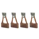 Jogo de escovas 12V 9.5 x 38 x 21 mm para motor de partida Delco 40MT Case Caterpillar