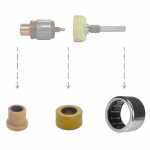 Kit de buchas do motor de partida Delco Remy PG260B / PG260C / PG260D Chevrolet GM Agile Astra Celta Classic Cobalt Corsa Meriva Montana Prisma S10 Spin Vectra Fiat Doblò Palio Weekend Stilo Strada