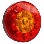 Lanterna traseira multifunção redonda LED bivolt Ø 135 mm lado esquerdo/direito universal