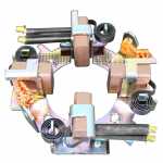 Porta-escovas 12V 10 x 22 x 23.5 mm para motor de partida Bosch JF (antigo) Mercedes-Benz 1013 1111 1113 1313 1513 1516 2013 2213