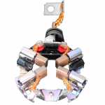 Porta-escovas 12V 5 x 12 x 11.6 mm para motor de partida Bosch DW (c/ saída para a direita e distância entre furos de 43 mm)