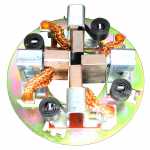 Porta-escovas 24V 9 x 36 x 18 mm para motor de partida Bosch JE Mercedes-Benz Actros Scania série 4 P/R/T