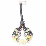 Porta-escovas 12V 4.5 x 12 x 17.5 mm para motor de partida Mitsubishi Eclipse Hyundai Elantra i30 Tiburon Sonata Tucson (c/ cabo de 110 mm)