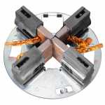 Porta-escovas 12V 6.5 x 28 x 18 mm para motor de partida Bosch Case John Deere Komatsu New Holland