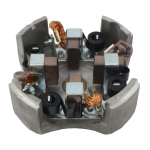 Mancal traseiro (coletor) com porta-escovas do motor de partida 12V 10 x 25 x 23 mm Bosch JD importado Caterpillar Deutz-Fahr Iveco Lamborghini John Deere Massey Ferguson Mercedes-Benz New Holland Scania Valmet Volvo