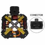 Porta-escovas 12V 6.5 x 8 x 17 mm para motor eletroventilador Fiat Duna Palio Siena Uno Ford Escort Fiesta Focus Peugeot 205 306 405 Renault Kangoo Scénic (c/ supressor de ruído) - kit