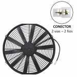 Eletroventilador axial do radiador 24V 10 pás diâmetro 400mm (16 polegadas) 100W soprante classe proteção IP68 universal